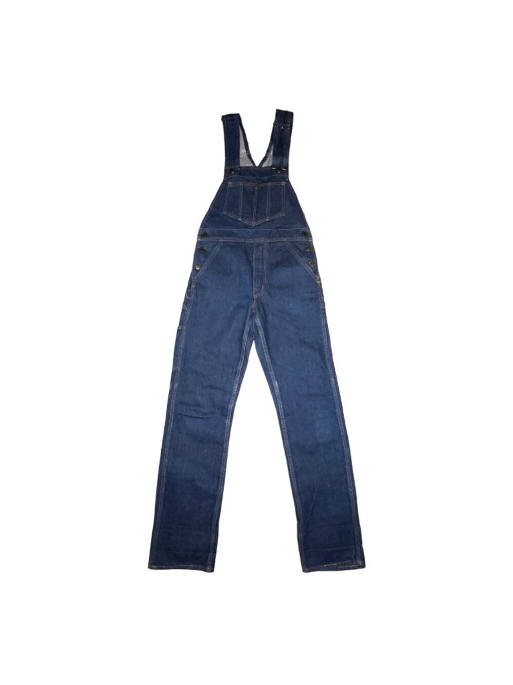READ Big John Mens Denim Overalls 28 30 Dark Wash Thick Denim Quality Workwear